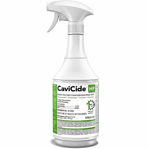 Cavicide Disinfectant Cleaner For Multipurpose - Ready-To-Use - Spray - 24 fl oz (0.8 quart) - Recommended For: Bacteria Remover, Virus Remover, Fungi Remover - Disinfectant Spray Bottle - 12 / Carton (CLHP078024)