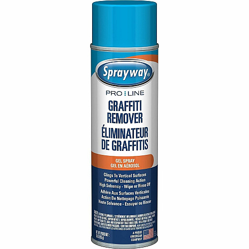 Sprayway Graffiti Remover For Multipurpose, Multi Surface - Gel, Spray - 15 fl oz (0.5 quart) - Recommended For: Graffiti Remover, Pencil Mark Remover, Ink Remover, Paint Remover, Lipstick Remover, Crayon Mark Remover, Wax Remover, Tape Mark Remov (SW880)