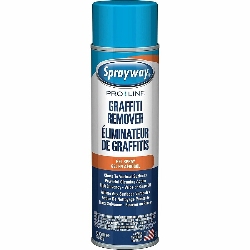 Sprayway Graffiti Remover For Multipurpose, Multi Surface - Gel, Spray - 15 fl oz (0.5 quart) - Recommended For: Graffiti Remover, Pencil Mark Remover, Ink Remover, Paint Remover, Lipstick Remover, Crayon Mark Remover, Wax Remover, Tape Mark Remov (SW880)