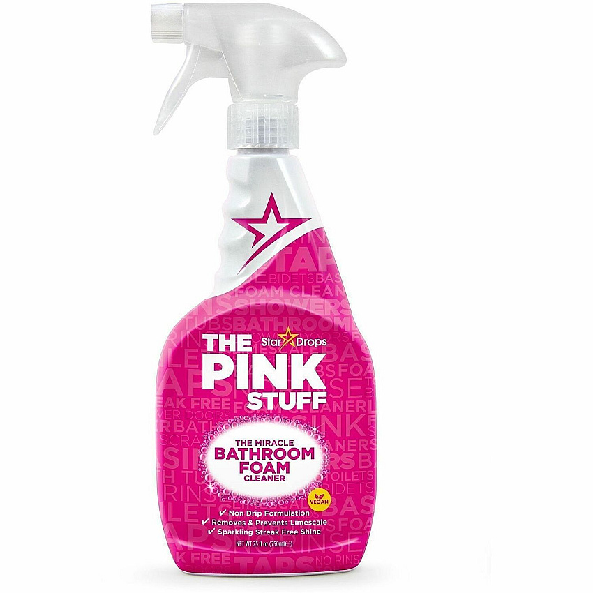 The Pink Stuff Rust-Oleum The Pink Stuff Bathroom Foam Cleaner For Multipurpose - Foam Spray - 25.4 fl oz (0.8 quart) - Fruity Scent - Recommended For: Grease Remover, Soap Scum Remover, Dirt Remover, Limescale Remover, Grime Remover - Versatile,  (82383)