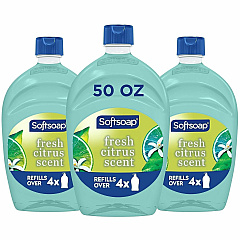 Softsoap Liquid Hand Soap Fresh Citrus Scent - 1.56 quart - Bacteria Remover - Hand - Moisturizing - Antibacterial - Green - Paraben-free, Phthalate-free - 3 / Carton (61048193) Softsoap Liquid Hand Soap Fresh Citrus Scent - 1.56 quart - Bacteria Remover - Hand - Moisturizing - Antibacterial - Green - Paraben-free, Phthalate-free - 3 / Carton (61048193)