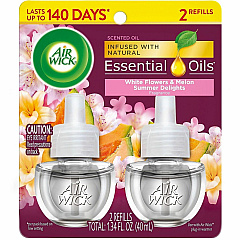 Air Wick Scent Oil Warmer Refill Oil - 0.7 fl oz (0 quart) - Summer Delights - 140 Day - 2 / Pack (01327)