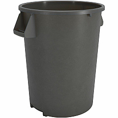 Sparta Bronco Round Waste Containers Open Top - 44 gal Capacity - Round - Manual - For Food Service - Durable, Reinforced, Stackable, Ergonomic Handle, Recyclable - 31.6" Height x 24.2" Width x 24.2" Depth - Plastic, Linear Low-Density Polyethy (84104423) Sparta Bronco Round Waste Containers Open Top - 44 gal Capacity - Round - Manual - For Food Service - Durable, Reinforced, Stackable, Ergonomic Handle, Recyclable - 31.6" Height x 24.2" Width x 24.2" Depth - Plastic, Linear Low-Density Polyethy (84104423)