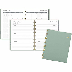 Mead Basic Weekly/Monthly Planner Weekly, Monthly - 15 Month - October 2027 to December 2027 - 1 Week, 1 Month Double Page Layout - Letter - 8 1/2" x 11" Sheet Size - Twin Wire - Soft Grass Poly Cover - 1 Each (CRW62093) Mead Basic Weekly/Monthly Planner Weekly, Monthly - 15 Month - October 2027 to December 2027 - 1 Week, 1 Month Double Page Layout - Letter - 8 1/2" x 11" Sheet Size - Twin Wire - Soft Grass Poly Cover - 1 Each (CRW62093)