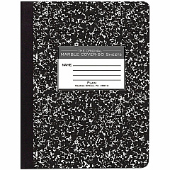 Roaring Spring Unruled Paper Composition Book 50 Sheets - 100 Pages - Plain - Sewn/Tapebound - Unruled Front Ruling - 15 lb Basis Weight - 9 3/4" x 7 1/2" Sheet Size - 9.8" Width x 7.5" Depth - White Paper - Black Marble Board Cover - Hard Cover (77260CT) Roaring Spring Unruled Paper Composition Book 50 Sheets - 100 Pages - Plain - Sewn/Tapebound - Unruled Front Ruling - 15 lb Basis Weight - 9 3/4" x 7 1/2" Sheet Size - 9.8" Width x 7.5" Depth - White Paper - Black Marble Board Cover - Hard Cover (77260CT)
