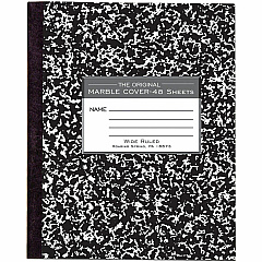 Roaring Spring Tape Bound Composition Notebooks 48 Sheets - 96 Pages - Sewn/Tapebound - Both Side Ruling Surface - Wide Ruled Front Ruling - Red Margin - 15 lb Basis Weight - 7" x 8 1/2" Sheet Size - 7" Width x 8.5" Depth - White Paper - Black B (77333CT) Roaring Spring Tape Bound Composition Notebooks 48 Sheets - 96 Pages - Sewn/Tapebound - Both Side Ruling Surface - Wide Ruled Front Ruling - Red Margin - 15 lb Basis Weight - 7" x 8 1/2" Sheet Size - 7" Width x 8.5" Depth - White Paper - Black B (77333CT)