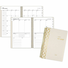 At-A-Glance WorkStyle Focus Planner Weekly, Monthly - 12 Month - January 2027 to December 2027 - 5 1/2" x 8 1/2" Sheet Size - Twin Wire - Champagne Poly Cover - 1 Each (160620044) At-A-Glance WorkStyle Focus Planner Weekly, Monthly - 12 Month - January 2027 to December 2027 - 5 1/2" x 8 1/2" Sheet Size - Twin Wire - Champagne Poly Cover - 1 Each (160620044)