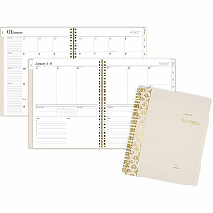 At-A-Glance WorkStyle Focus Planner Weekly, Monthly - 12 Month - January 2027 to December 2027 - Letter - 8 1/2" x 11" Sheet Size - Twin Wire - Champagne Poly Cover - 1 Each (160690544) At-A-Glance WorkStyle Focus Planner Weekly, Monthly - 12 Month - January 2027 to December 2027 - Letter - 8 1/2" x 11" Sheet Size - Twin Wire - Champagne Poly Cover - 1 Each (160690544)