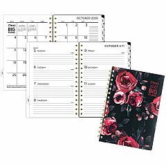 Mead BIG PLANS Tea Part Weekly/Monthly Planner Weekly, Monthly - 15 Month - October 2026 to December 2027 - 5 1/2" x 8 1/2" Sheet Size - Twin Wire - Poly Cover - 1 Each (1834430) Mead BIG PLANS Tea Part Weekly/Monthly Planner Weekly, Monthly - 15 Month - October 2026 to December 2027 - 5 1/2" x 8 1/2" Sheet Size - Twin Wire - Poly Cover - 1 Each (1834430)