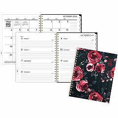 Mead BIG PLANS Tea Part Weekly/Monthly Planner Weekly, Monthly - 15 Month - October 2026 to December 2027 - Letter - 8 1/2" x 11" Sheet Size - Twin Wire - Poly Cover - 1 Each (1834630) Mead BIG PLANS Tea Part Weekly/Monthly Planner Weekly, Monthly - 15 Month - October 2026 to December 2027 - Letter - 8 1/2" x 11" Sheet Size - Twin Wire - Poly Cover - 1 Each (1834630)