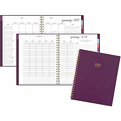 At-A-Glance Harmony Weekly/Monthly Planner Weekly, Monthly - 13 Month - January 2027 to January 2028 - Letter - 8 1/2" x 11" Sheet Size - Twin Wire - Mulberry Poly Cover - 1 Each (109990518) At-A-Glance Harmony Weekly/Monthly Planner Weekly, Monthly - 13 Month - January 2027 to January 2028 - Letter - 8 1/2" x 11" Sheet Size - Twin Wire - Mulberry Poly Cover - 1 Each (109990518)