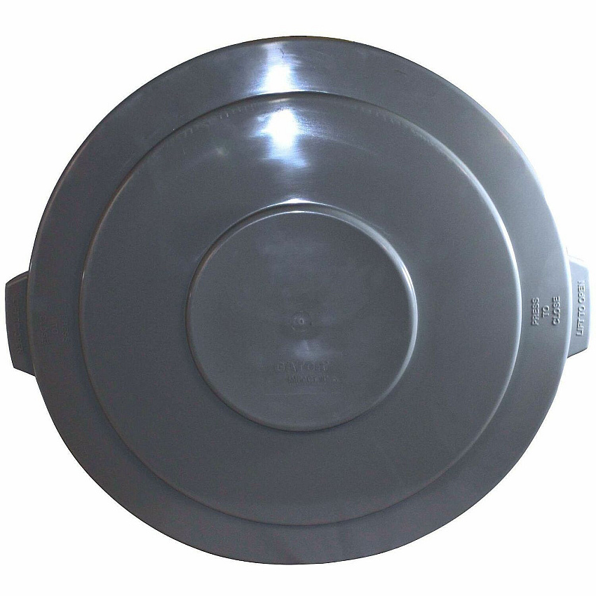 Genuine Joe Gator Trash Container Lid Gray - 1 Carton (GJO01279)