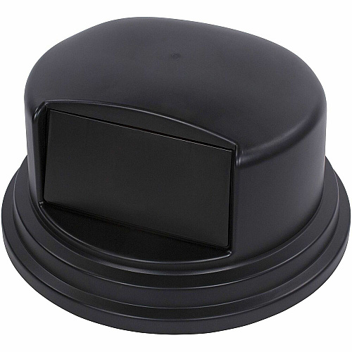 Genuine Joe Dome Lid for 44 Gallon Containers Dome - Black - 1 Carton (GJO01281)