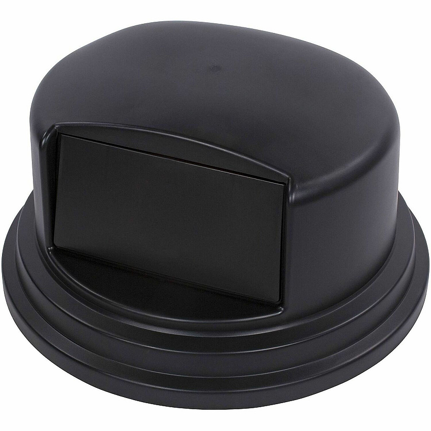 Genuine Joe Dome Lid for 44 Gallon Containers Dome - Black - 1 Carton (GJO01281)