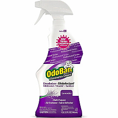 OdoBan Lavender Deodorizer Disinfectant Spray For Multipurpose - Ready-To-Use - Spray, Liquid - 32 fl oz (1 quart) - Floral, Lavender Scent - Recommended For: Odor Remover, Germs Remover, Residue Remover - Disinfectant, Deodorize, Anti-bacteria (910162QC) OdoBan Lavender Deodorizer Disinfectant Spray For Multipurpose - Ready-To-Use - Spray, Liquid - 32 fl oz (1 quart) - Floral, Lavender Scent - Recommended For: Odor Remover, Germs Remover, Residue Remover - Disinfectant, Deodorize, Anti-bacteria (910162QC)