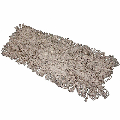 Genuine Joe Looped-End Dust Mop Cotton Head - Looped Ends - White - 1 Carton (GJO01284)