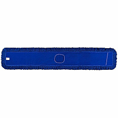Genuine Joe Fringed Dust Mops Looped Ends, Machine Washable, Reusable, Launderable - Blue - 1 Carton (GJO01287)