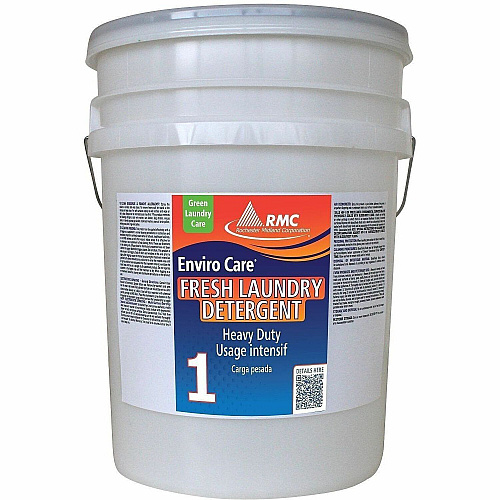 Rochester Midland RMC Enviro Care Fresh Laundry Detergent For Laundry, Institutional, Washing Machine - 640 fl oz (20 quart) - Fresh Scent - Recommended For: Stain Remover - Phosphate-free, Residue-free - Clear - 1 Each (12060845)
