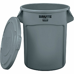 Rubbermaid Commercial Brute Vented Container 32 gal Capacity - Round - For Commercial - Vented, Heavy Duty, Reinforced, Tear Resistant, Damage Resistant, Contoured Base Handle, Durable, UV Resistant, Warp Resistant, Fade Resistant, Crack Resist (863292GY) Rubbermaid Commercial Brute Vented Container 32 gal Capacity - Round - For Commercial - Vented, Heavy Duty, Reinforced, Tear Resistant, Damage Resistant, Contoured Base Handle, Durable, UV Resistant, Warp Resistant, Fade Resistant, Crack Resist (863292GY)