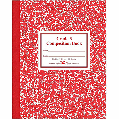 Roaring Spring First-grade Composition Books 50 Sheets - 100 Pages - Sewn/Tapebound - Both Side Ruling Surface - Ruled Front Ruling - 15 lb Basis Weight - 9 3/4" x 7 3/4" Sheet Size - 9.8" Width x 7.8" Depth - White Paper - Red Marble Marble Cov (77922CT) Roaring Spring First-grade Composition Books 50 Sheets - 100 Pages - Sewn/Tapebound - Both Side Ruling Surface - Ruled Front Ruling - 15 lb Basis Weight - 9 3/4" x 7 3/4" Sheet Size - 9.8" Width x 7.8" Depth - White Paper - Red Marble Marble Cov (77922CT)