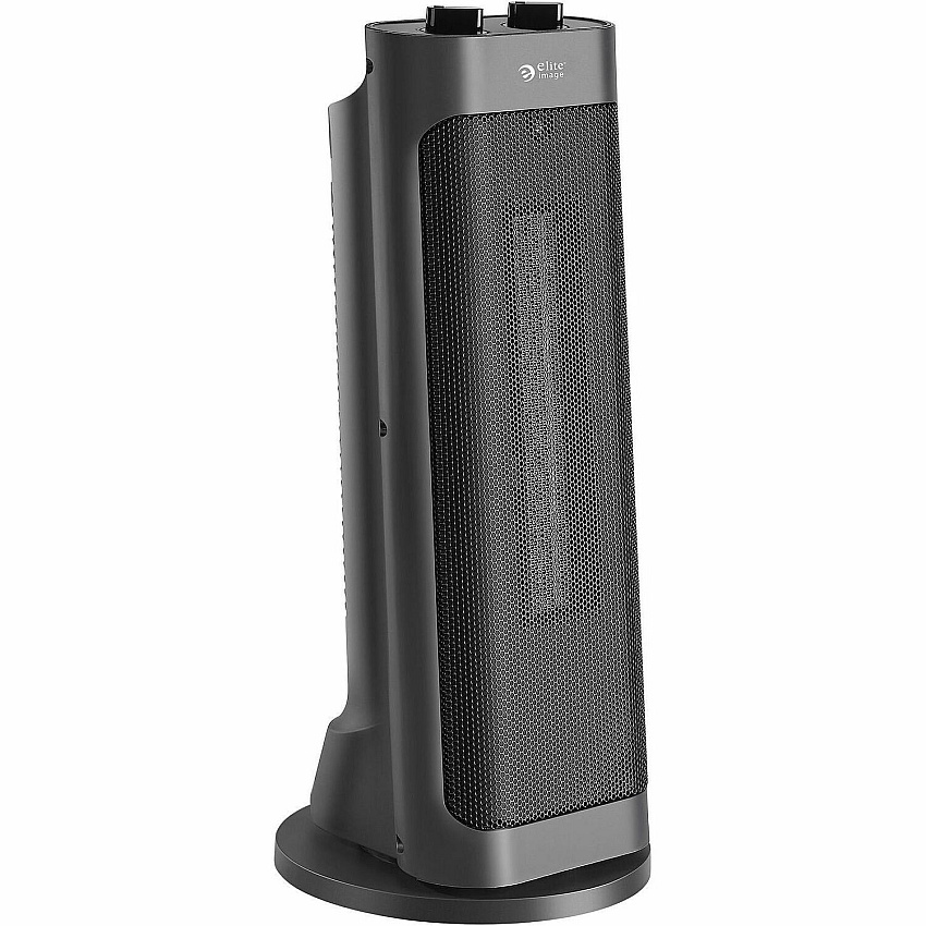 Elite Image Mini Tower Heater 3 x Heat Settings - Oscillation - Tower - Black - 1 Each (00547)