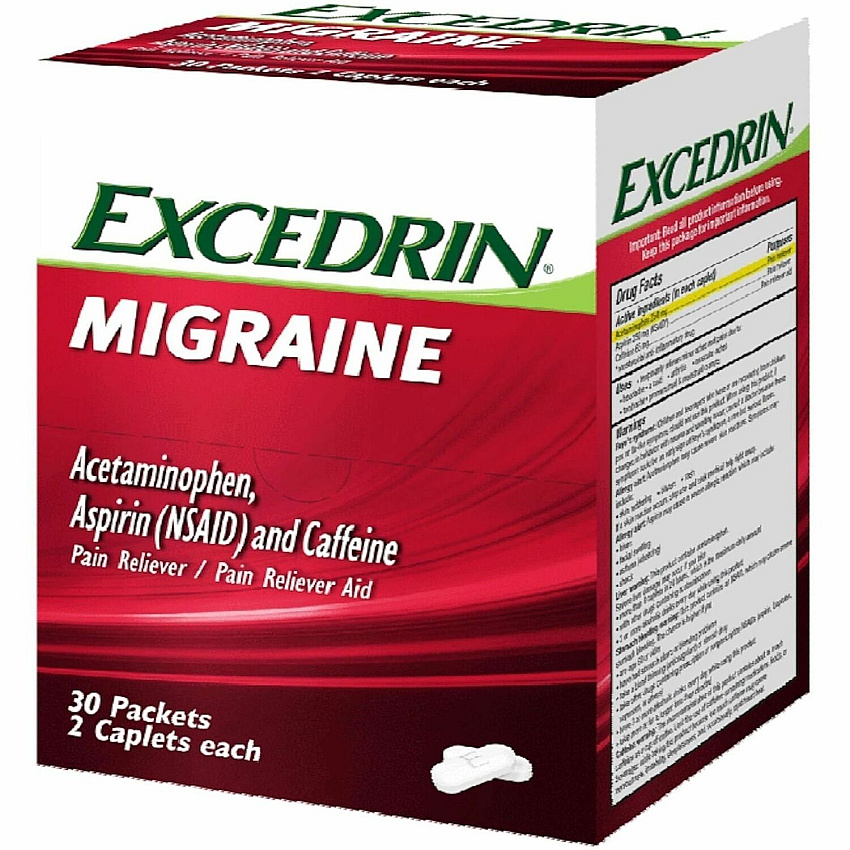 Lil' Drug Store Excedrin Migraine Pain Relief For Nausea, Pain, Migraine - 30 / Box (64498)