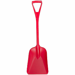 Carlisle Food Service Sanitary Shovel 36.2" Length - Red - Plastic, Polypropylene - 3 lb - Heavy Duty, Rust Proof, Unbreakable, Scratch Resistance, Bend Resistant, Easy to Clean - 1 Each (41076EC05)