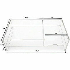 Kantek 2-Tier Acrylic Monitor Stand 4.30" Height x 9.40" Width x 20.70" Depth - Desktop - Acrylic - Clear - For Monitor, Notebook, File, Smartphone, Office, iMac, Keyboard, Mouse - Heavy Duty, Shelf - 1 Each (AMS340)