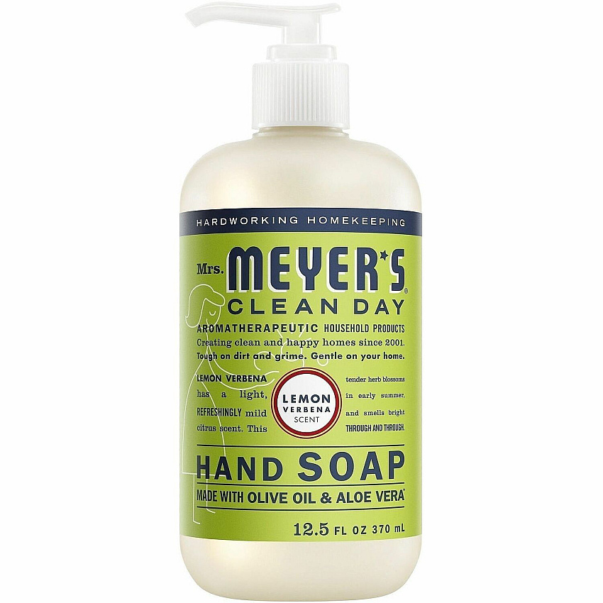 Mrs. Meyer's Clean Day Hand Soap Refill Lemon Verbena, Lavender, Mild Citrus Scent - 12.50 fl oz - Grime Remover - Multipurpose - Moisturizing - Multi - Non-drying, Paraben-free, Phthalate-free, Cruelty-free, No Artificial Color6 / Carton (390068CT)