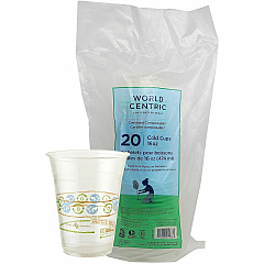 World Centric Cup 16 fl oz - Clear - Plastic, Polylactic Acid (PLA) - Cold, Beverage, Iced Coffee, Smoothie, Iced Tea, Cold Drink, Cafe, Restaurant, Deli - 20 / Pack (CPRTCS16) World Centric Cup 16 fl oz - Clear - Plastic, Polylactic Acid (PLA) - Cold, Beverage, Iced Coffee, Smoothie, Iced Tea, Cold Drink, Cafe, Restaurant, Deli - 20 / Pack (CPRTCS16)
