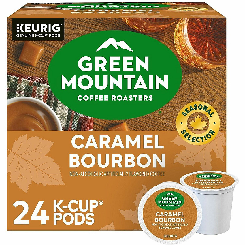 Green Mountain Coffee Roasters&reg; K-Cup Caramel Bourbon Coffee K-Cup - Caramel Bourbon - 24 / Box (1081)