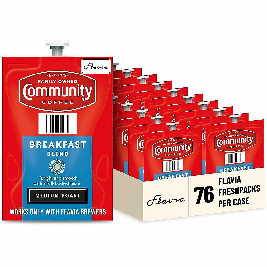 Lavazza Freshpack Breakfast Blend Coffee Medium - Freshpack - Breakfast Blend - 76 / Carton (48784)