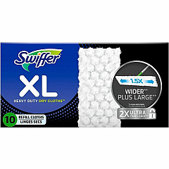 Swiffer Max Dry Cloth Refills Disposable, Residue-free, Unscented, Heavy Duty - Cloth - White - 10 / Carton (19133) Swiffer Max Dry Cloth Refills Disposable, Residue-free, Unscented, Heavy Duty - Cloth - White - 10 / Carton (19133)