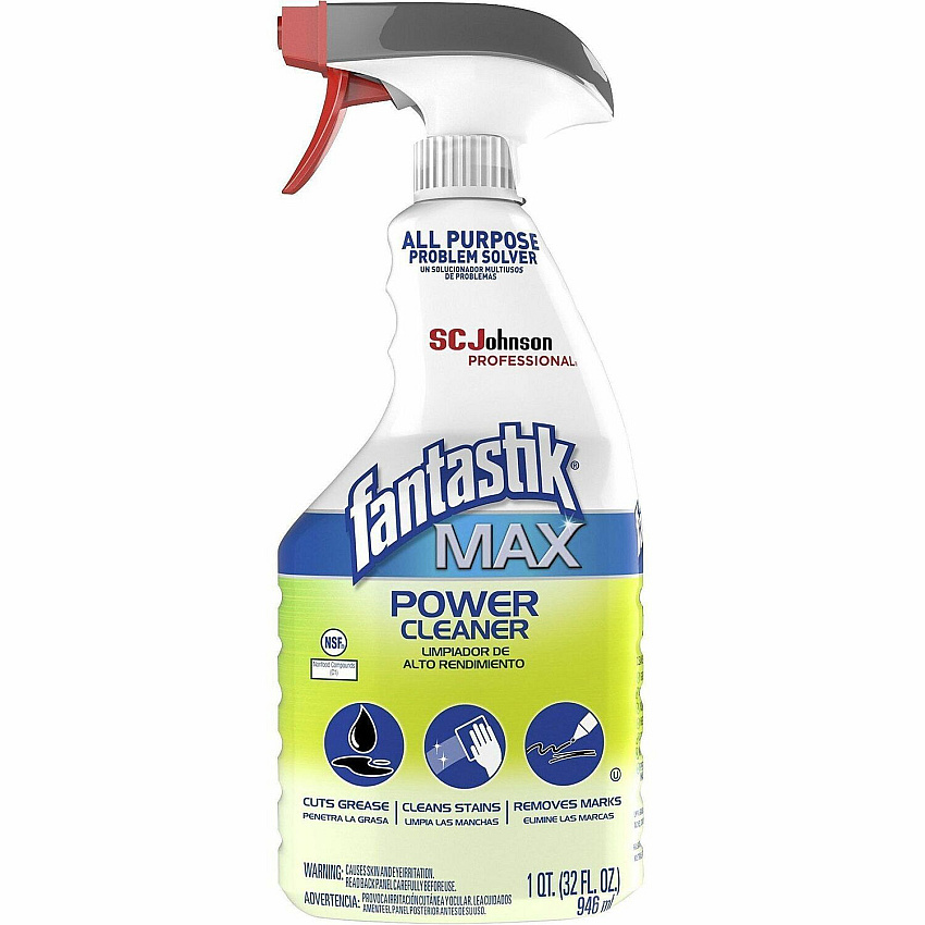fantastik&reg; MAX Power Cleaner Degreaser For Office, Commercial, Industry, Food, Hospitality, Automotive, Education, Hard Surface, Fiberglass, Ceramic, Stainless Steel, ... - Spray - 32 fl oz (1 quart) - Recommended For: Grime Remover, Dirt Rem (388891)
