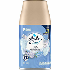 Glade Automatic Spray Refills Spray - 6.2 fl oz (0.2 quart) - Clean Linen - 60 Day - Long Lasting - 1 Each (389374) Glade Automatic Spray Refills Spray - 6.2 fl oz (0.2 quart) - Clean Linen - 60 Day - Long Lasting - 1 Each (389374)