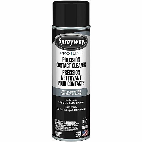 Sprayway P1 Electronic Precision Contact Cleaner For Electrical Contact, Circuit Board, Switchboard, Connector - 13.50 fl oz - Non-staining, Non-corrosive, Quick Drying, Residue-free - ClearAerosol Spray Can - 12 / Carton (SPRA293)