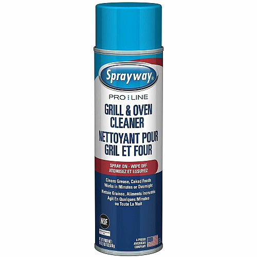 Sprayway Oven and Grill Cleaner For Grill, Microwave Oven, Cooking Grate - 18 fl oz - Heavy Duty - ClearAerosol Spray Can - 12 / Carton (SPRA58537)