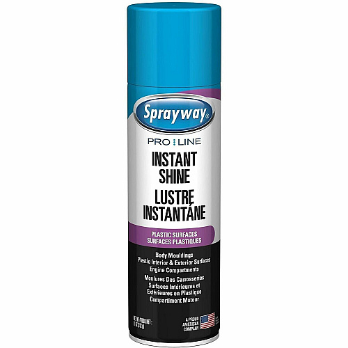 Claire Instant Shine For Multipurpose, Car, Plastic, Vinyl - 11 oz (0.69 lb) - Quick Drying, Grease Resistant, Residue-free - Clear - 12 / Carton (SPRA57576)