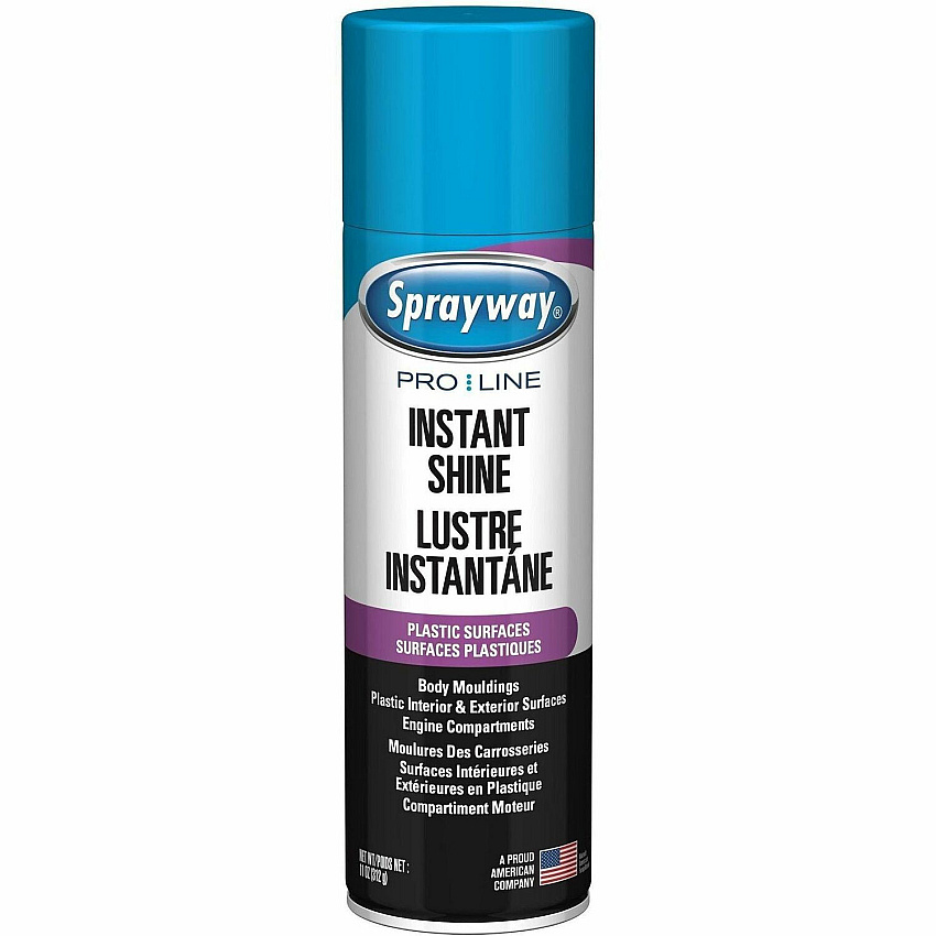 Claire Instant Shine For Multipurpose, Car, Plastic, Vinyl - 11 oz (0.69 lb) - Quick Drying, Grease Resistant, Residue-free - Clear - 12 / Carton (SPRA57576)