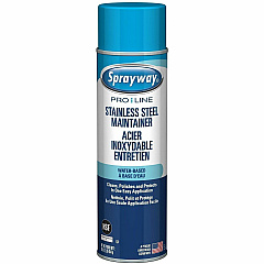 Sprayway Pro Line Water-Based Stainless Steel Maintainer For Stainless Steel, Chrome, Multi Surface - Foam - 16 oz (1 lb) - Recommended For: Fingerprint Remover, Grease Remover, Spot Remover - Water Based, Non-streaking, Fingerprint Resistant, (SPRA58336) Sprayway Pro Line Water-Based Stainless Steel Maintainer For Stainless Steel, Chrome, Multi Surface - Foam - 16 oz (1 lb) - Recommended For: Fingerprint Remover, Grease Remover, Spot Remover - Water Based, Non-streaking, Fingerprint Resistant, (SPRA58336)