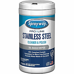 Sprayway Stainless Steel Wipes (SPRA58609) Sprayway Stainless Steel Wipes (SPRA58609)