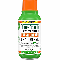 TheraBreath Fresh Breath Oral Rinse For Mouthwash, Bad Breath - Mild Mint - 3 fl oz Bottle - 1 Each (9702999511)