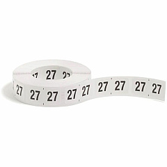 Smead ETYJ Color-Coded Year Labels 27 - 3/4" Height x 1 1/2" Width - White - Paper - Laminated - 1 Roll (68327)