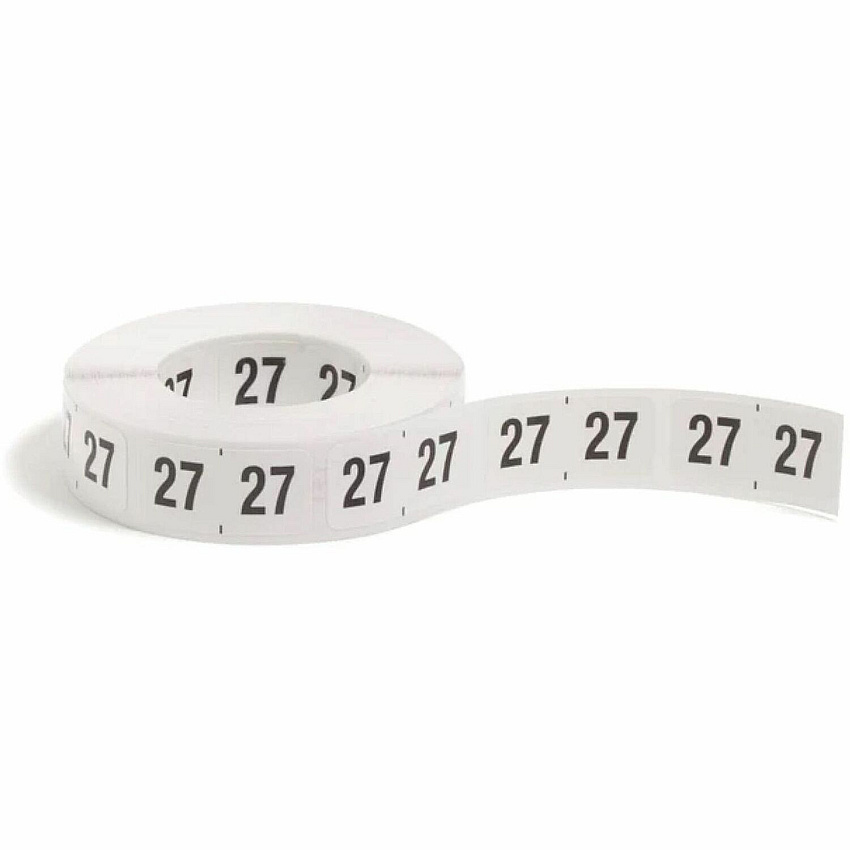 Smead ETYJ Color-Coded Year Labels 27 - 3/4" Height x 1 1/2" Width - White - Paper - Laminated - 1 Roll (68327)