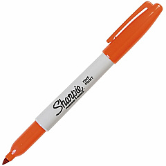 Sharpie Permanent Marker Round, Fine Marker Point - Orange Ink - Alcohol Based - 12 / Pack (2229135) Sharpie Permanent Marker Round, Fine Marker Point - Orange Ink - Alcohol Based - 12 / Pack (2229135)