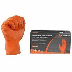 Ammex Xtreme Industrial Orange Powder-Free Nitrile Gloves (XODN49100) Ammex Xtreme Industrial Orange Powder-Free Nitrile Gloves (XODN49100)