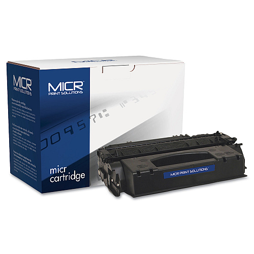 MICR Print Solutions Compatible Q7553X(M) (53XM) High-Yield MICR Toner, 7,000 Page-Yield, Black