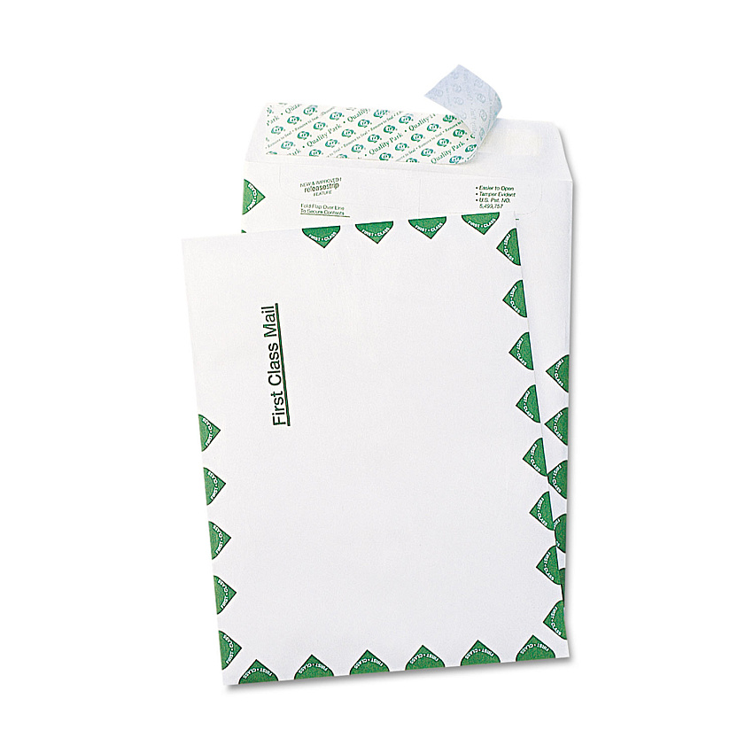 Survivor First Class Catalog Mailers, Lightweight Tyvek, #6 1/2, Square Flap, Redi-Strip Closure, 6 x 9, White, 100/Box (R1330)