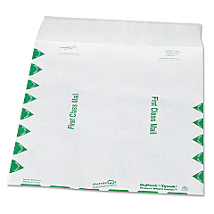 Survivor First Class Catalog Mailers, Lightweight Tyvek, #12 1/2, Square Flap, Redi-Strip Closure, 9.5 x 12.5, White, 100/Box (R1530)
