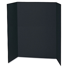 Pacon Spotlight Corrugated Presentation Display Boards, 48 x 36, Black/Kraft, 24/Carton (3766)